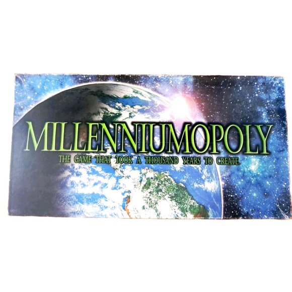 Millenniumopoly Board Game Good Condition Late for the Sky NO INSTRUCTIONS - Picture 1 of 13
